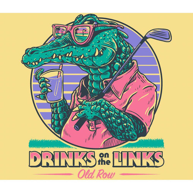 Drinks On The Links Pocket Tee-T-Shirts-Old Row Golf-Old Row