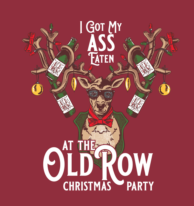 Old Row Christmas Party Long Sleeve Pocket Tee