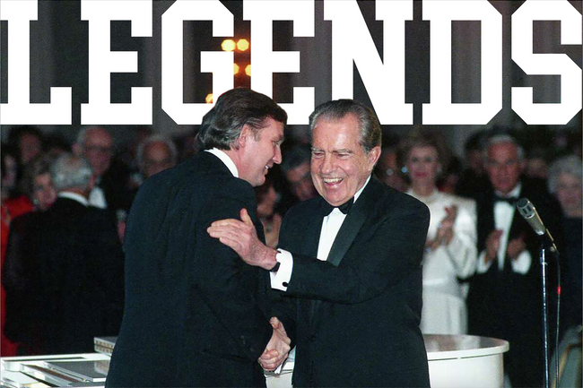 Trump Nixon Legends Pocket Tee