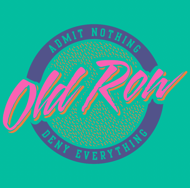 Old Row Circle Logo Neon Pocket Tee