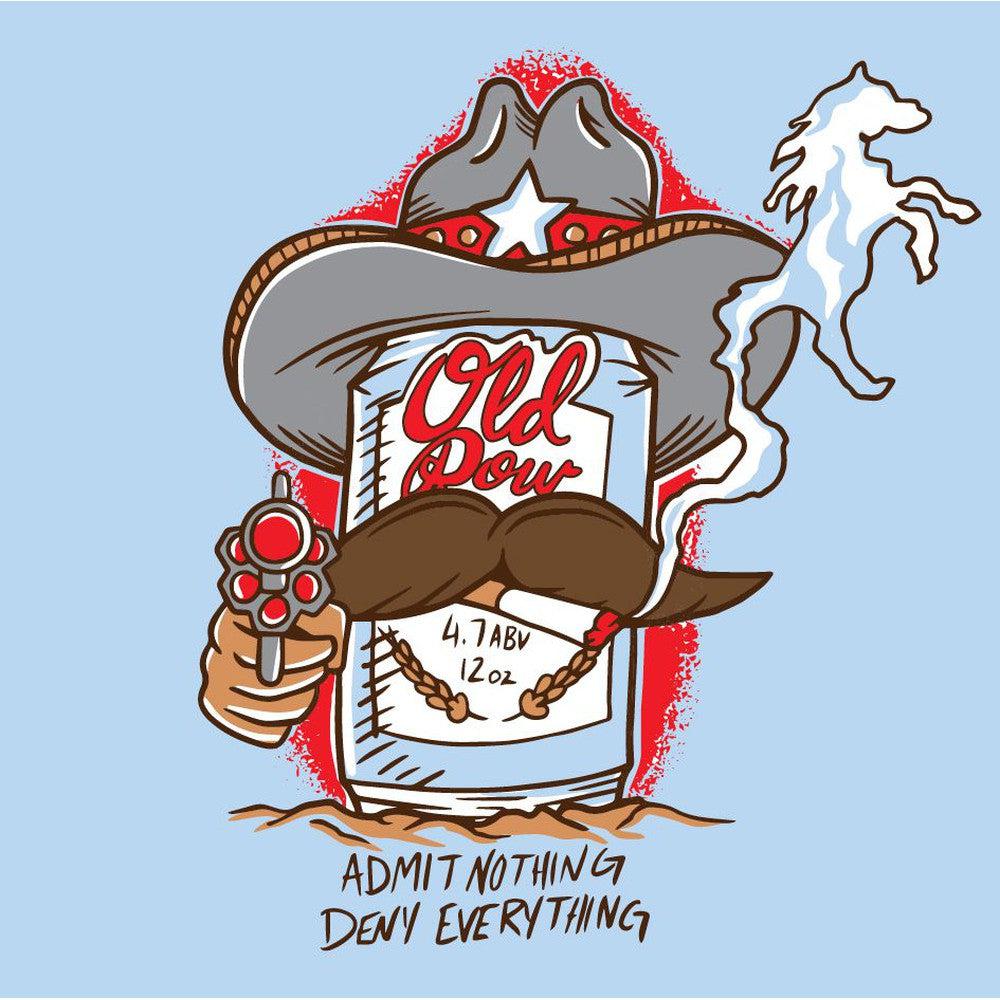 The Beer Can Cowboy Pocket Tee-T-Shirts-The Novelty Collection-Old Row