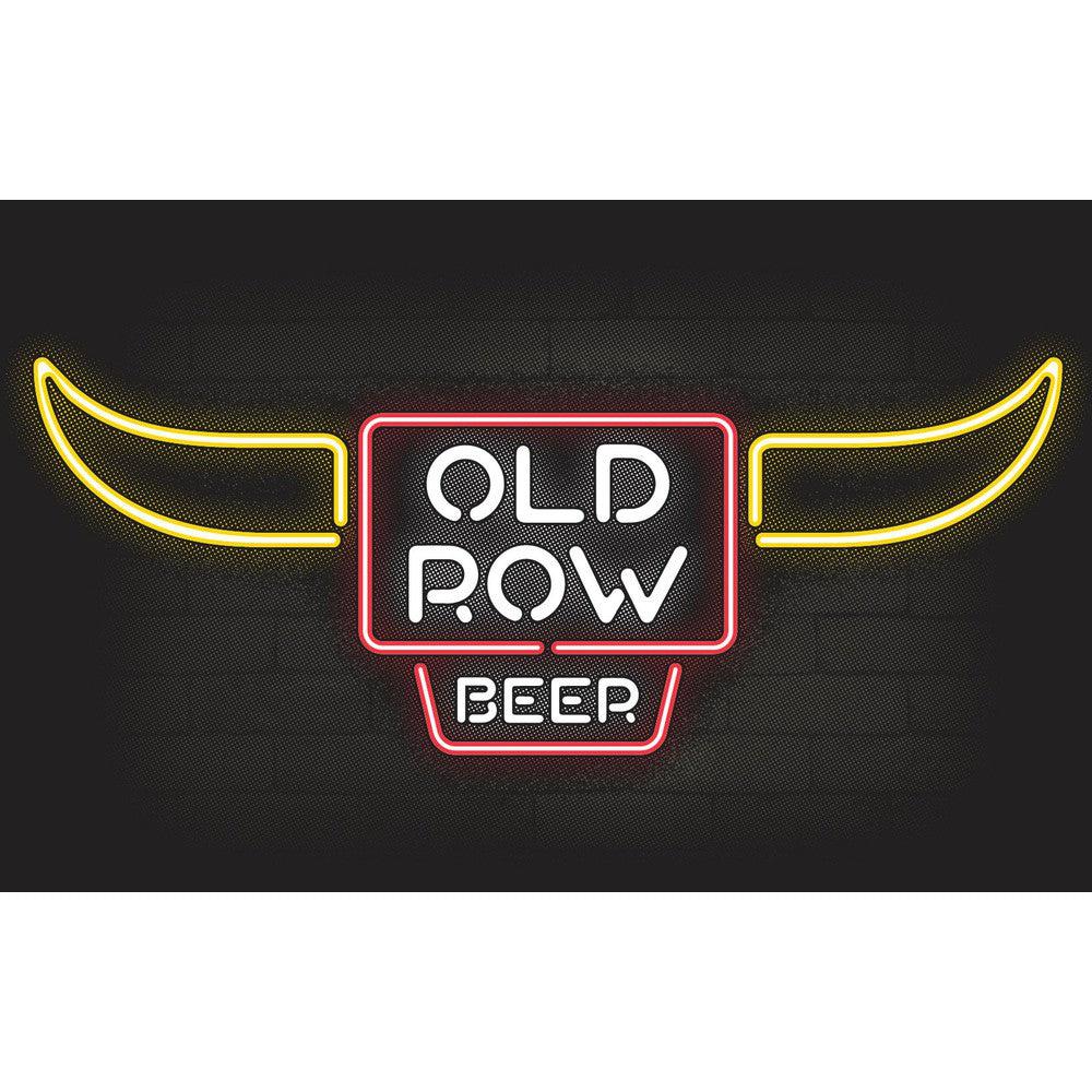 Old Row Beer Neon Bull Pocket Tee-T-Shirts-The Novelty Collection-Old Row