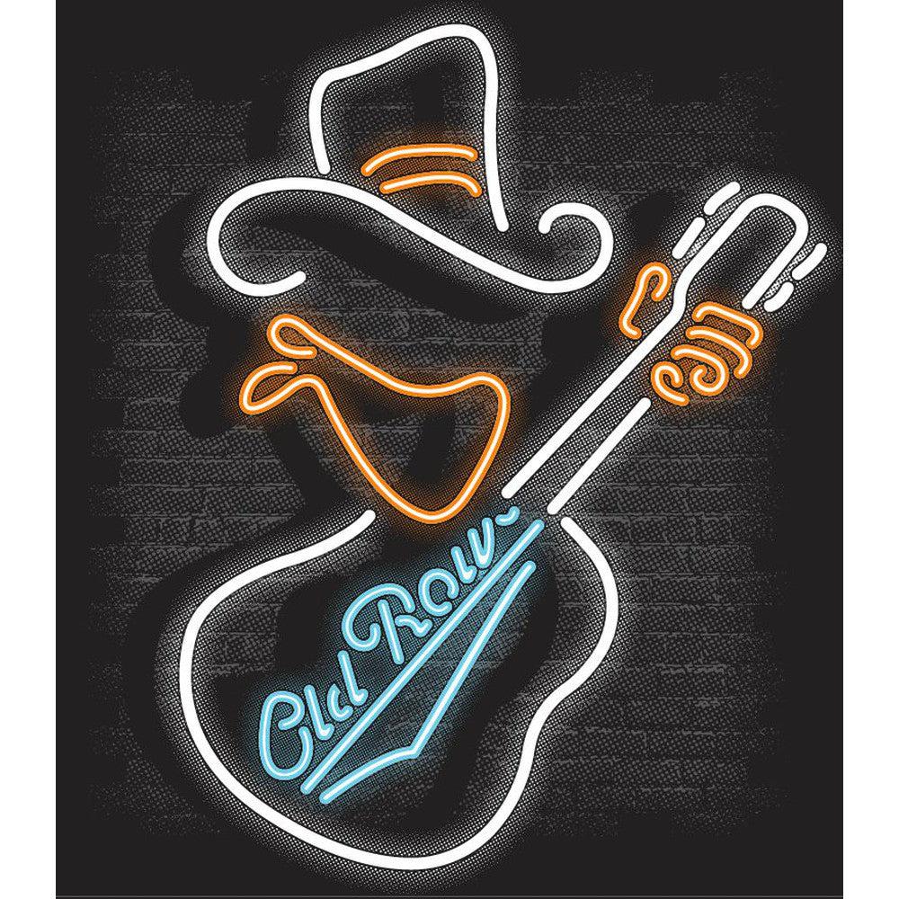 Country Cowboy Neon Pocket Tee-T-Shirts-The Novelty Collection-Old Row