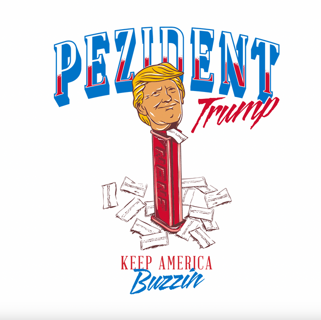 Pezident Trump Pocket Tee