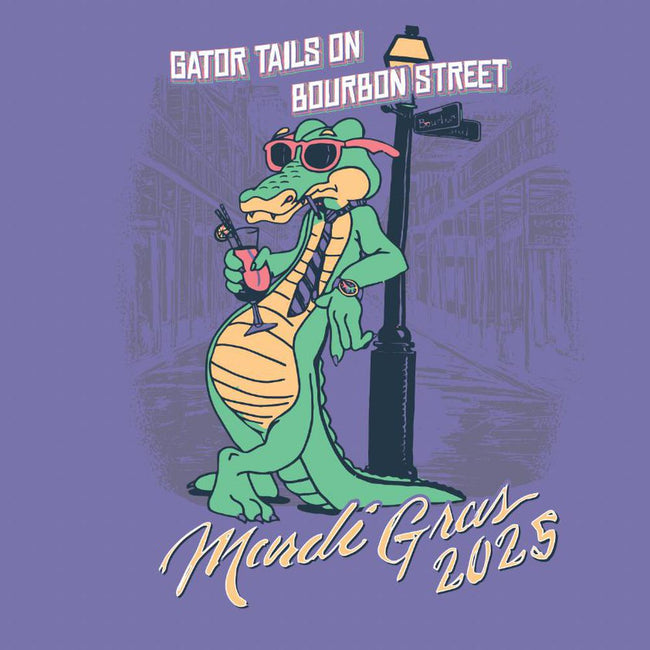 Gator Tails On Bourbon Street Pocket Tee-T-Shirts-The Boozy Collection-Old Row