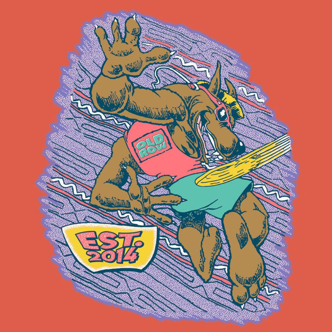 The Frisbee Beer Wolf Pocket Tee-T-Shirts-The Boozy Collection-Old Row