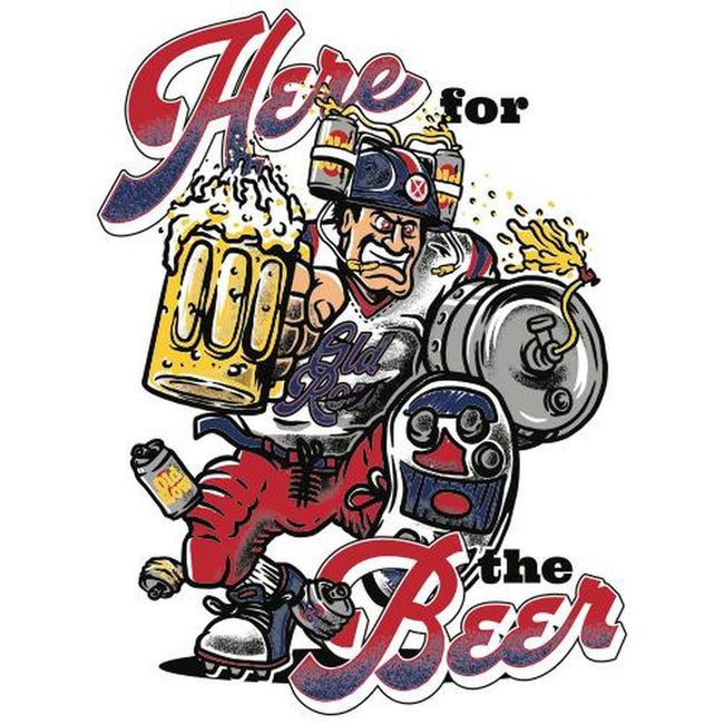 Here For The Beer Pocket Tee-T-Shirts-Old Row U-Old Row