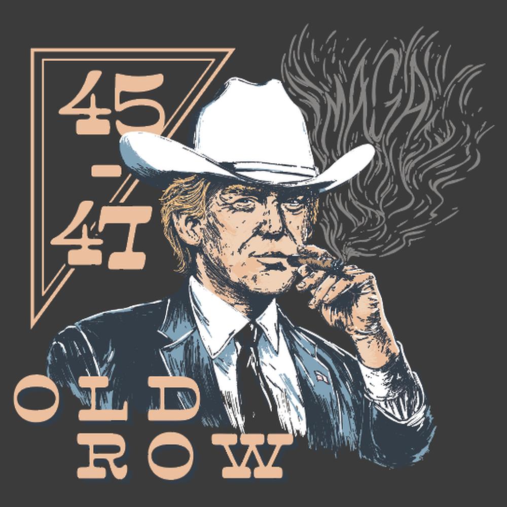 The Cowboy Trump Made In USA Pocket Tee-T-Shirts-America First-Old Row
