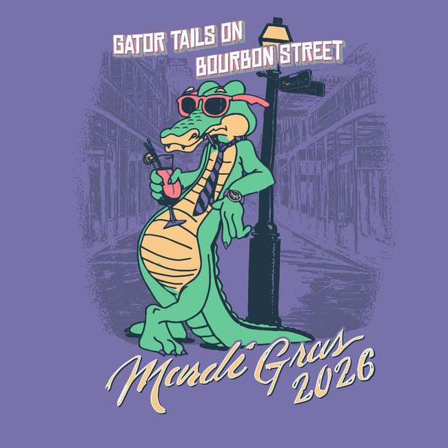 Mardi Gras 2026 Gator Tails Pocket Tee-T-Shirts-Old Row-Old Row
