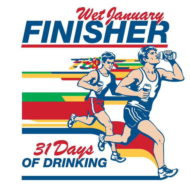 Wet January Finisher Tee-T-Shirts-The Boozy Collection-Old Row
