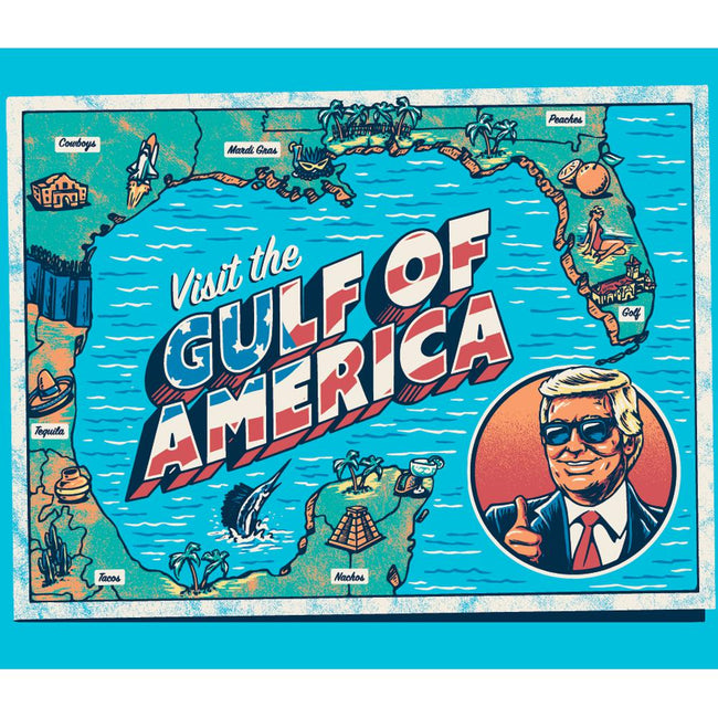 Gulf Of America Postcard Pocket Tee-T-Shirts-America First-Old Row