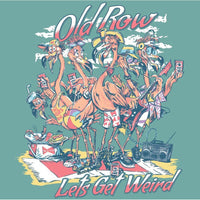 Let's Get Weird Flamingo Pocket Tee