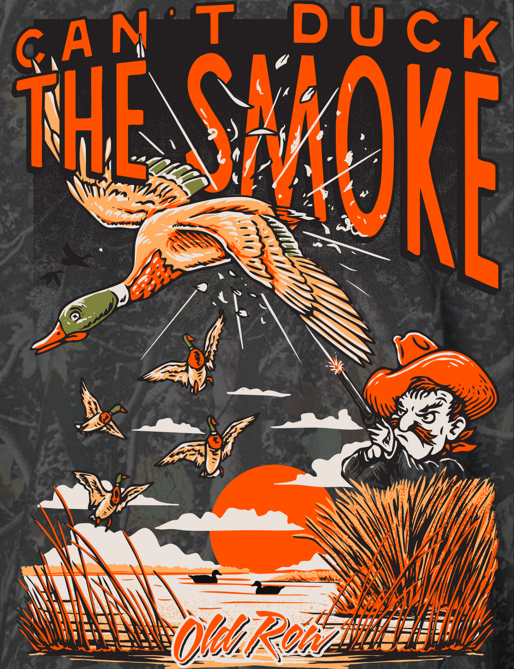 Can't Duck The Smoke Camo Tee