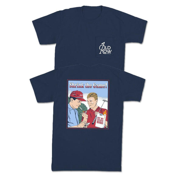 Shrink The Game Pocket Tee-T-Shirts-Old Row Golf-Navy-S-Old Row