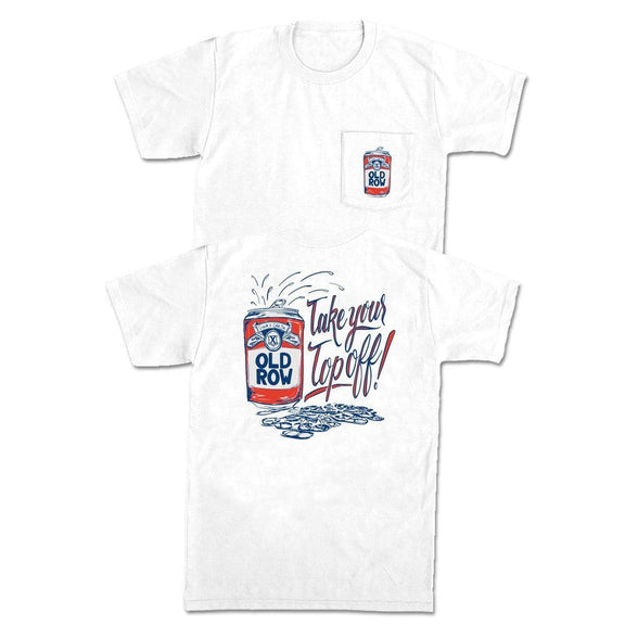 Take Your Top Off Pocket Tee-T-Shirts-The Novelty Collection-White-S-Old Row