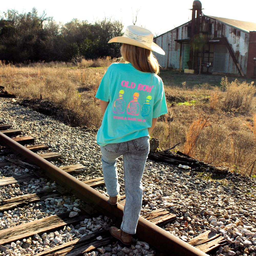 Tequila Made Me Do It Pocket Tee-T-Shirts-The Boozy Collection-Old Row
