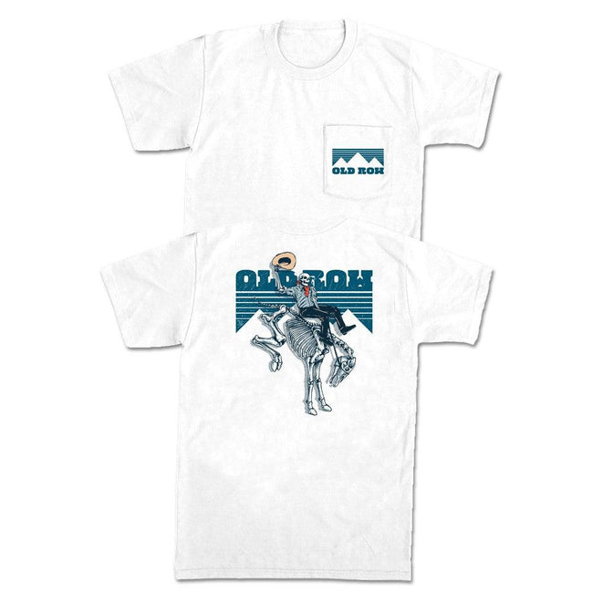 The Cowboy Killer Pocket Tee (White)-T-Shirts-Old Row-White-S-Old Row