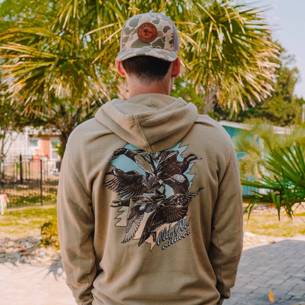The Five Ducks Pigment Dyed Premium Hoodie-Hoodies-Old Row Outdoors-Old Row