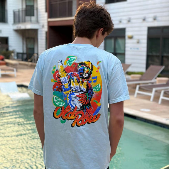 The Party Parrot 2.0 Pocket Tee-T-Shirts-The Boozy Collection-Old Row
