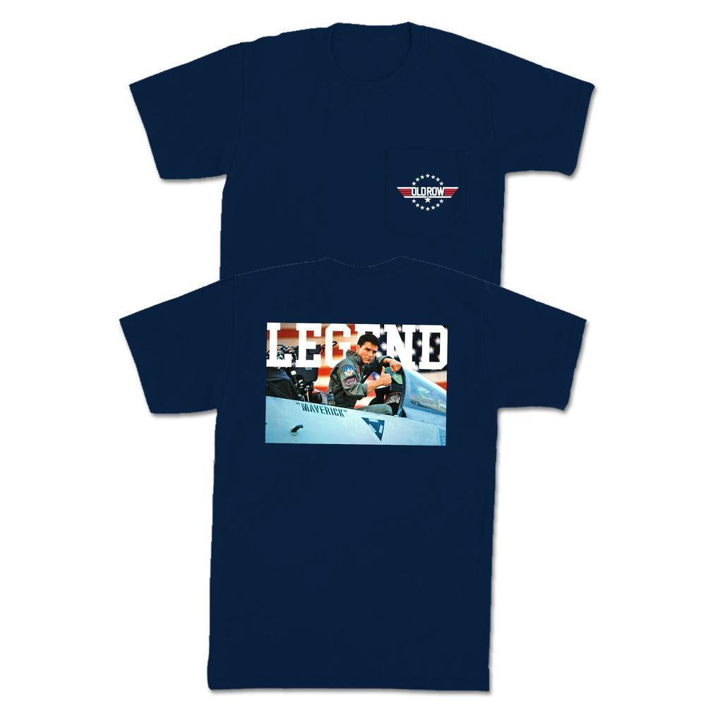 The Maverick Pocket Tee-T-Shirts-Old Row Legends-Navy-S-Old Row
