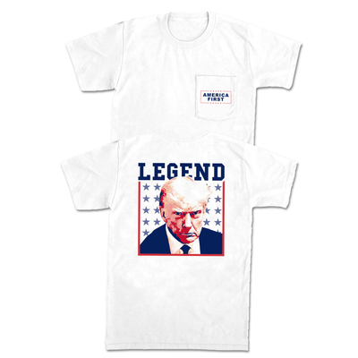 Trump Mugshot Legends II Pocket Tee - Old Row T-Shirts, Clothing & Merch