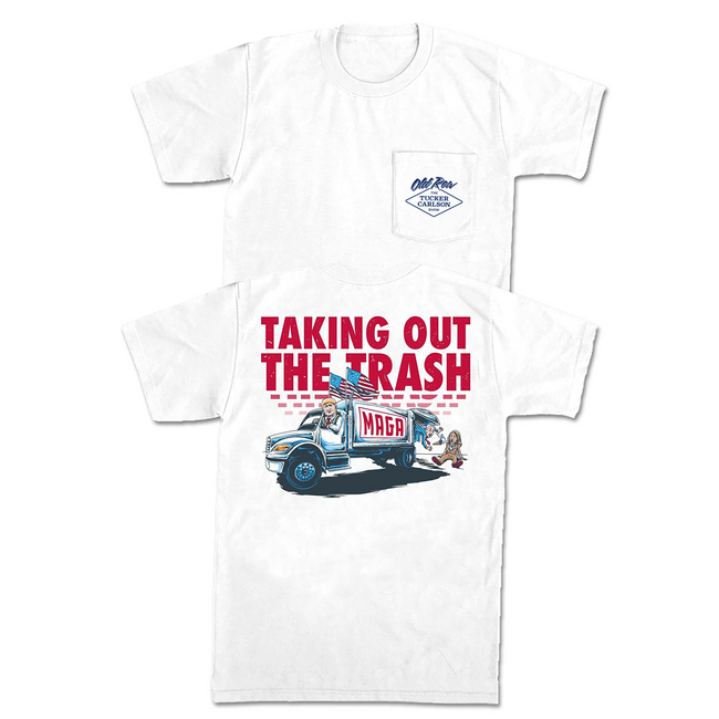 Trump Taking Out The Trash Pocket Tee