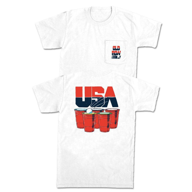 USA Drinking Team Pocket Tee-T-Shirts-Old Row-Old Row