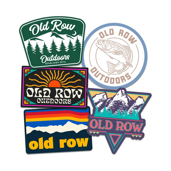 Old Row Outdoors Sticker 5-Pack