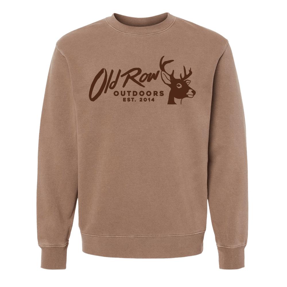 Old Row Outdoors Buck Pigment Dyed Crewneck-Crewnecks-Old Row Outdoors-Old Row