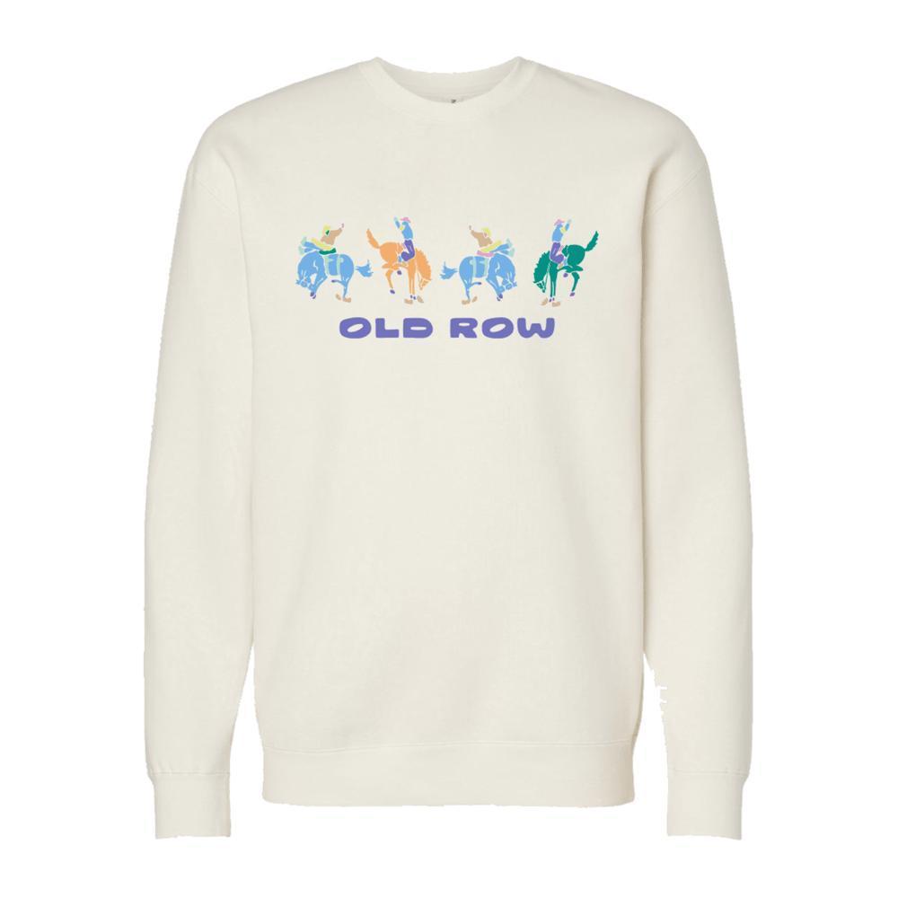 Cowboy Rider Pigment Dyed Premium Crewneck-Crewnecks-oldrowwholesale-Old Row