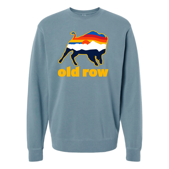 Old Row Outdoors Buffalo Pigment Dyed Crewneck