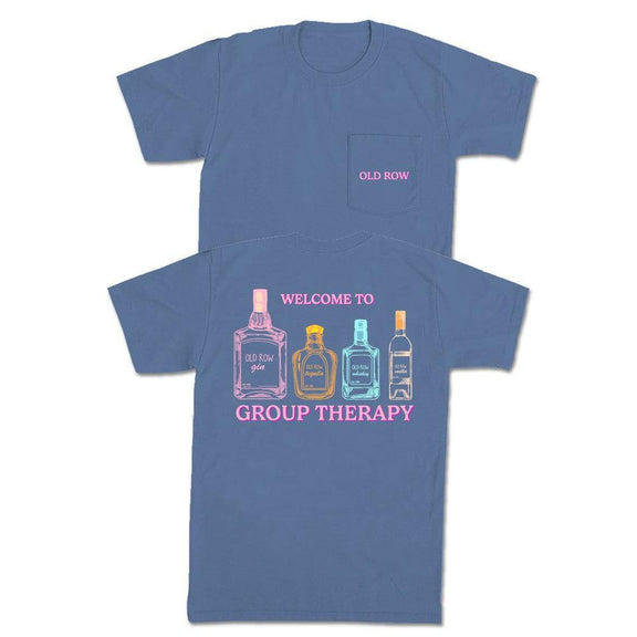 Group Therapy Pocket Tee-T-Shirts-The Boozy Collection-Navy-S-Old Row