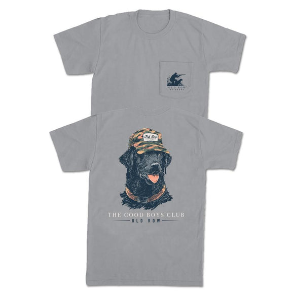 The Black Duck Dog Pocket Tee-T-Shirts-Good Boys Club-Gray-S-Old Row