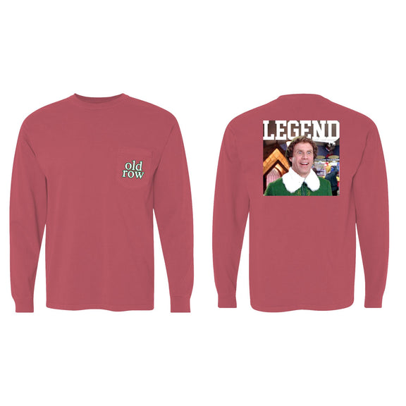 Buddy The Elf Long Sleeve Pocket Tee
