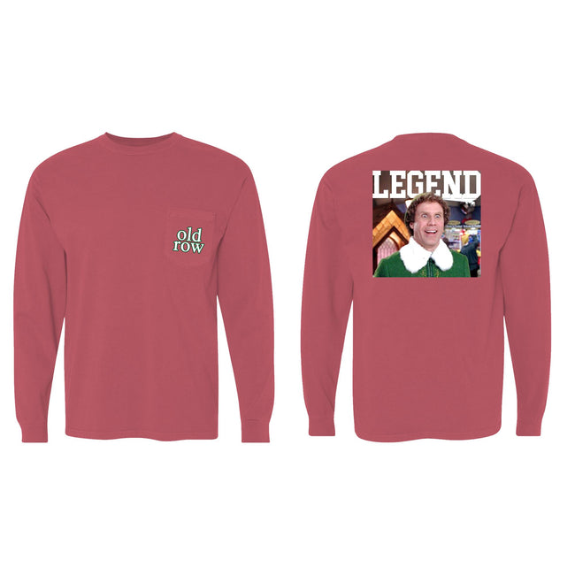 Buddy The Elf Long Sleeve Pocket Tee
