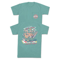 Let's Get Weird Flamingo Pocket Tee