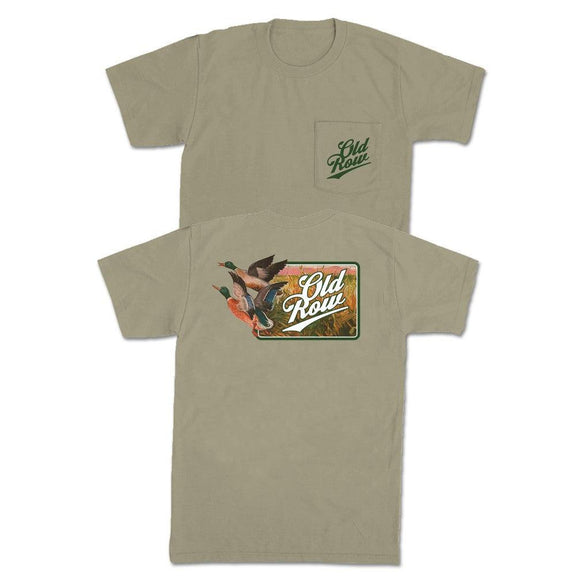 The Flying Duck Beer Pocket Tee-T-Shirts-Old Row Outdoors-Tan-S-Old Row