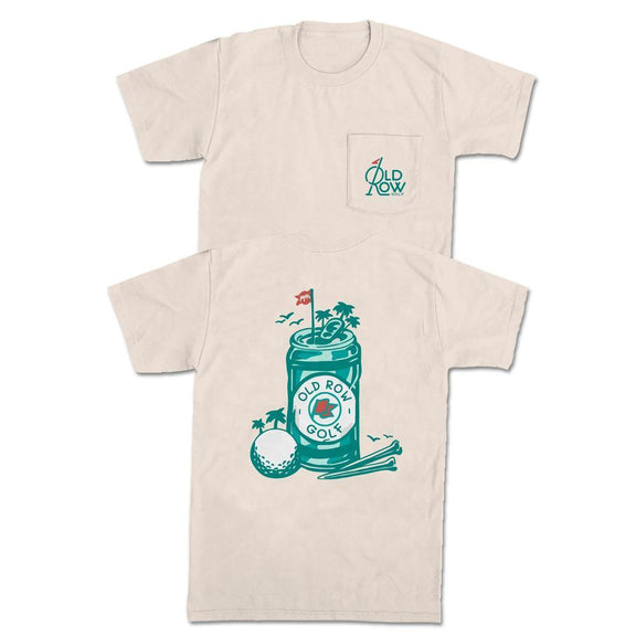 The 19th Hole Beer Can Pocket Tee-T-Shirts-Old Row Golf-Ivory-S-Old Row