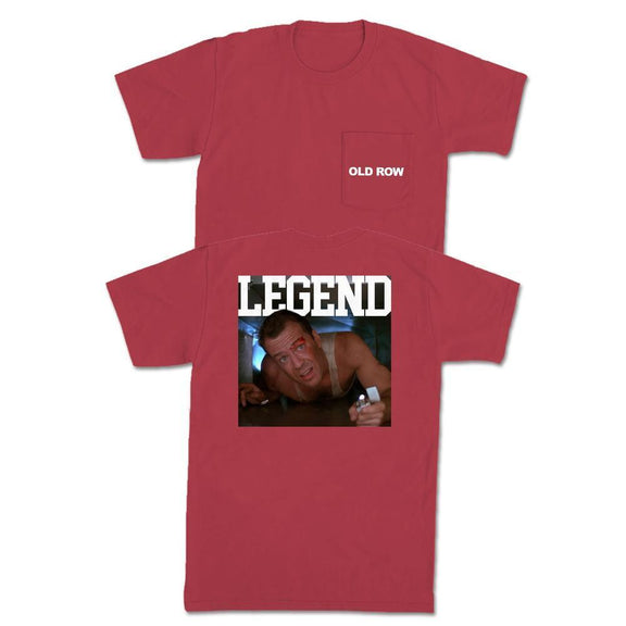 The John McClane Pocket Tee-T-Shirts-Old Row Legends-Red-S-Old Row