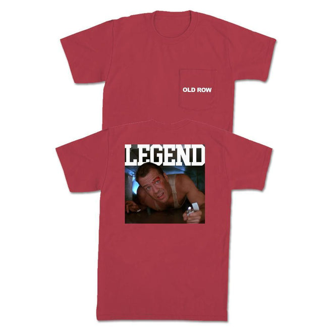 The John McClane Pocket Tee-T-Shirts-Old Row Legends-Red-S-Old Row