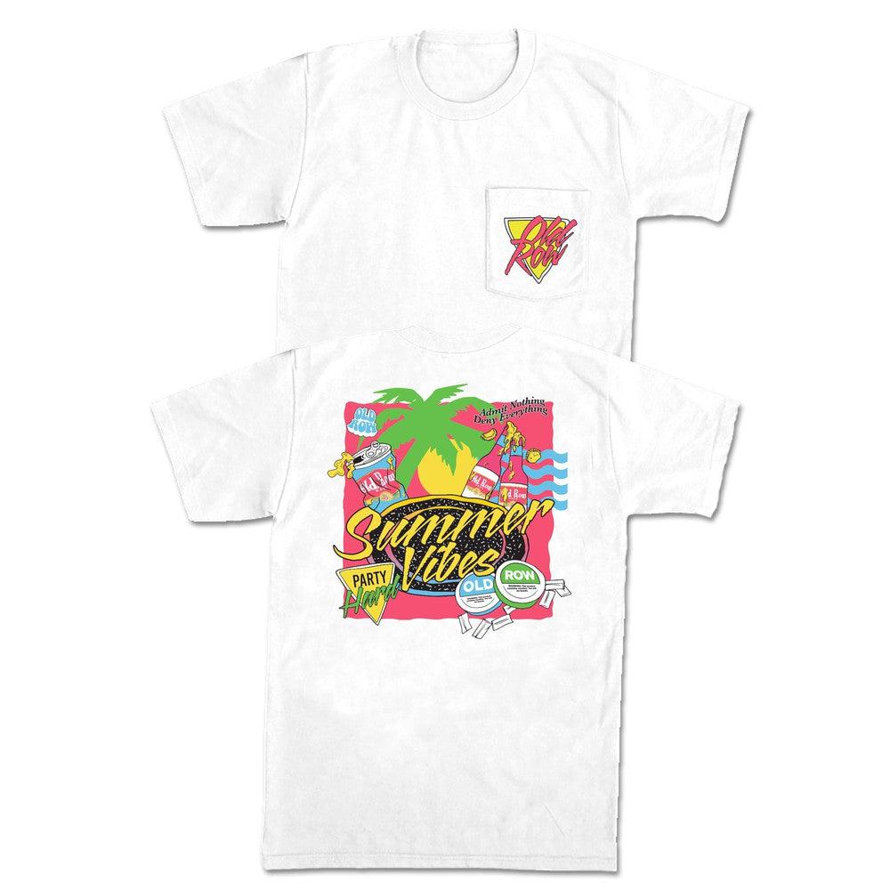 The Summer Vibes Pocket Tee-T-Shirts-The Novelty Collection-Old Row