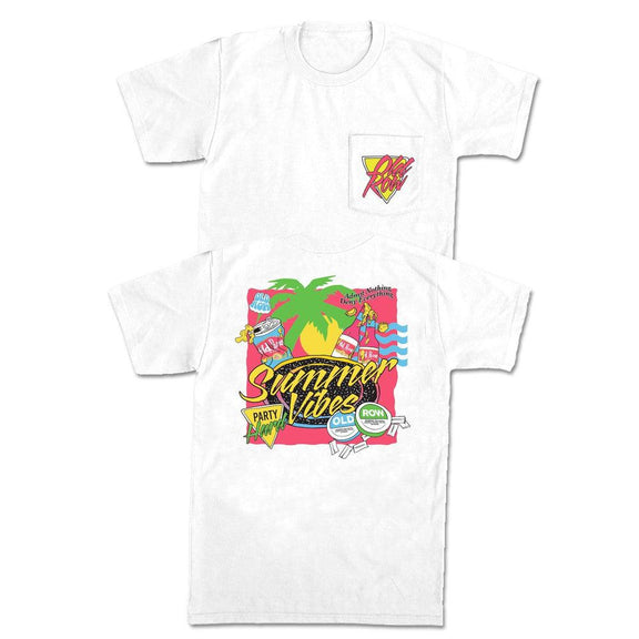 The Summer Vibes Pocket Tee-T-Shirts-The Novelty Collection-Old Row