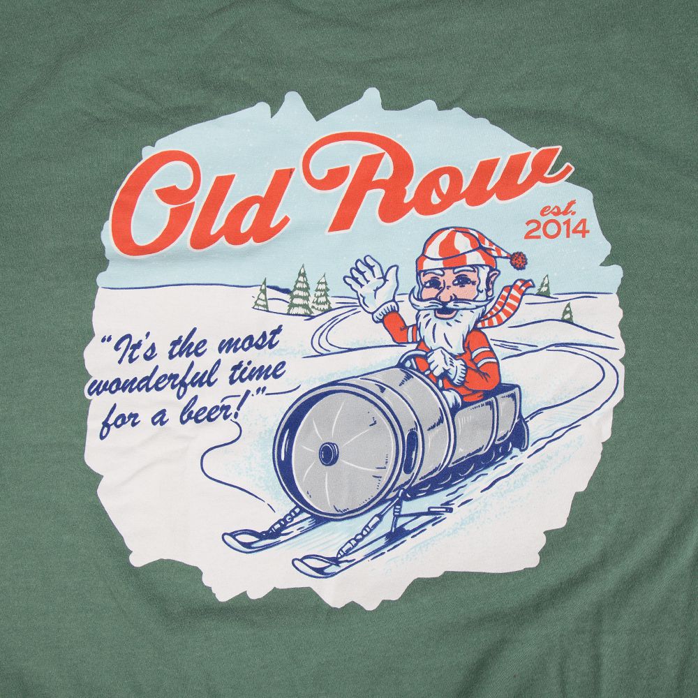 Most Wonderful Time For A Beer Long Sleeve Pocket Tee-Long Sleeve-BDTBAB-Old Row