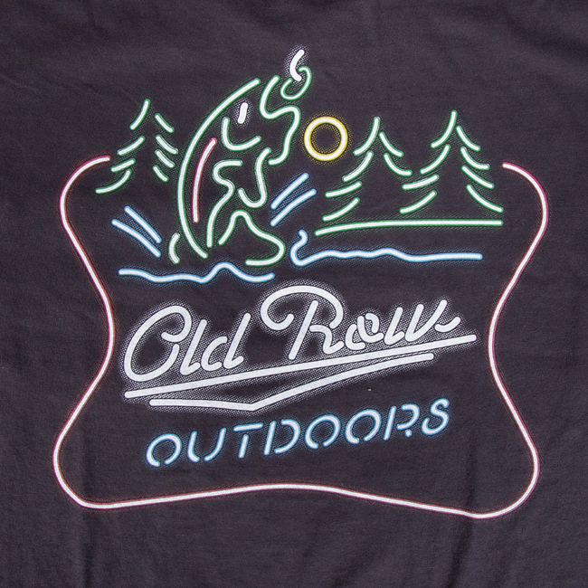 Old Row Outdoors Neon Trout Pocket Tee