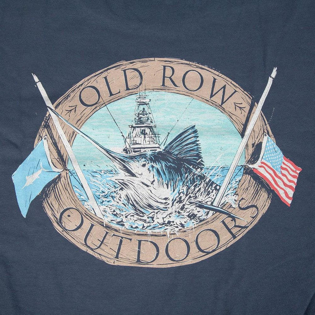 Old Row Outdoors Marlin Badge Pocket Tee-T-Shirts-Old Row Outdoors-Old Row