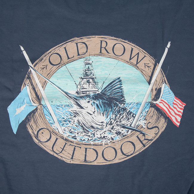 Old Row Outdoors Marlin Badge Pocket Tee