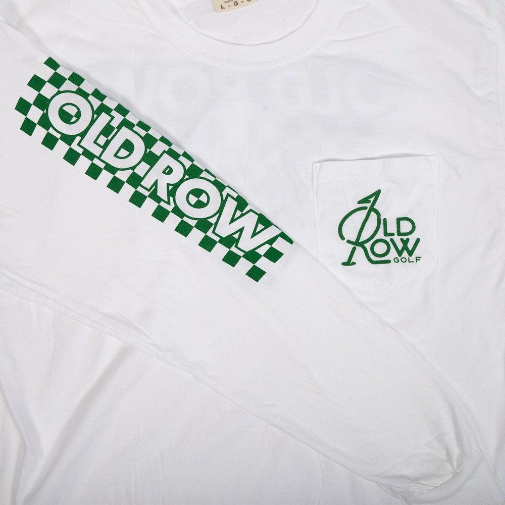 Legalize Mulligans Checkered Long Sleeve Pocket Tee-Long Sleeve-Old Row Golf-Old Row
