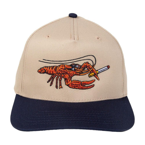 Crawfish Embellished Top Hat - Silver and Red The Gueniot Crawfish Snapback Hat - Southern Louisiana Style  main image 2