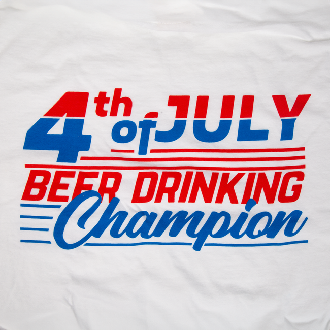 Beer Drinking Champion Pocket Tee