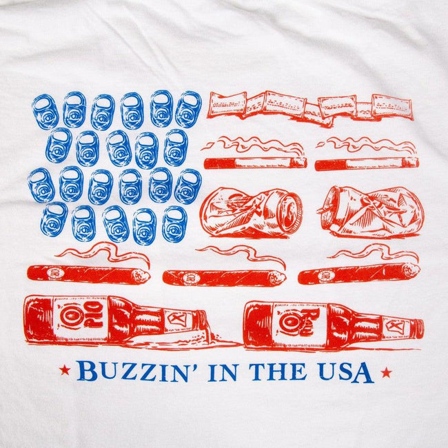 Buzzin' In The USA Pocket Tee-T-Shirts-Old Row-Old Row